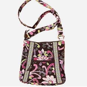 Vera Bradley Crossbody Bag Purple Punch Adjustable Strap Quilted Purse Retired